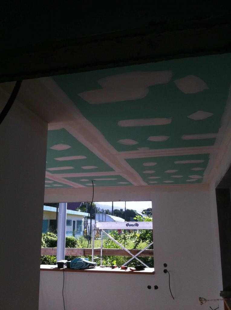 Plafond en placo-plâtre BA 13